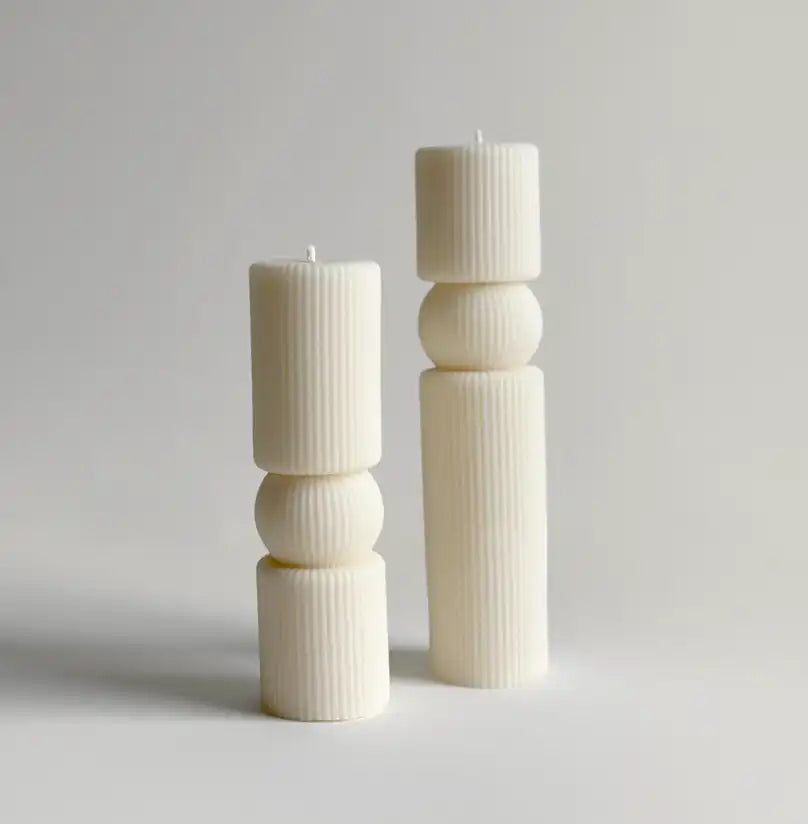 NZ made Lily sculptural soy wax candle