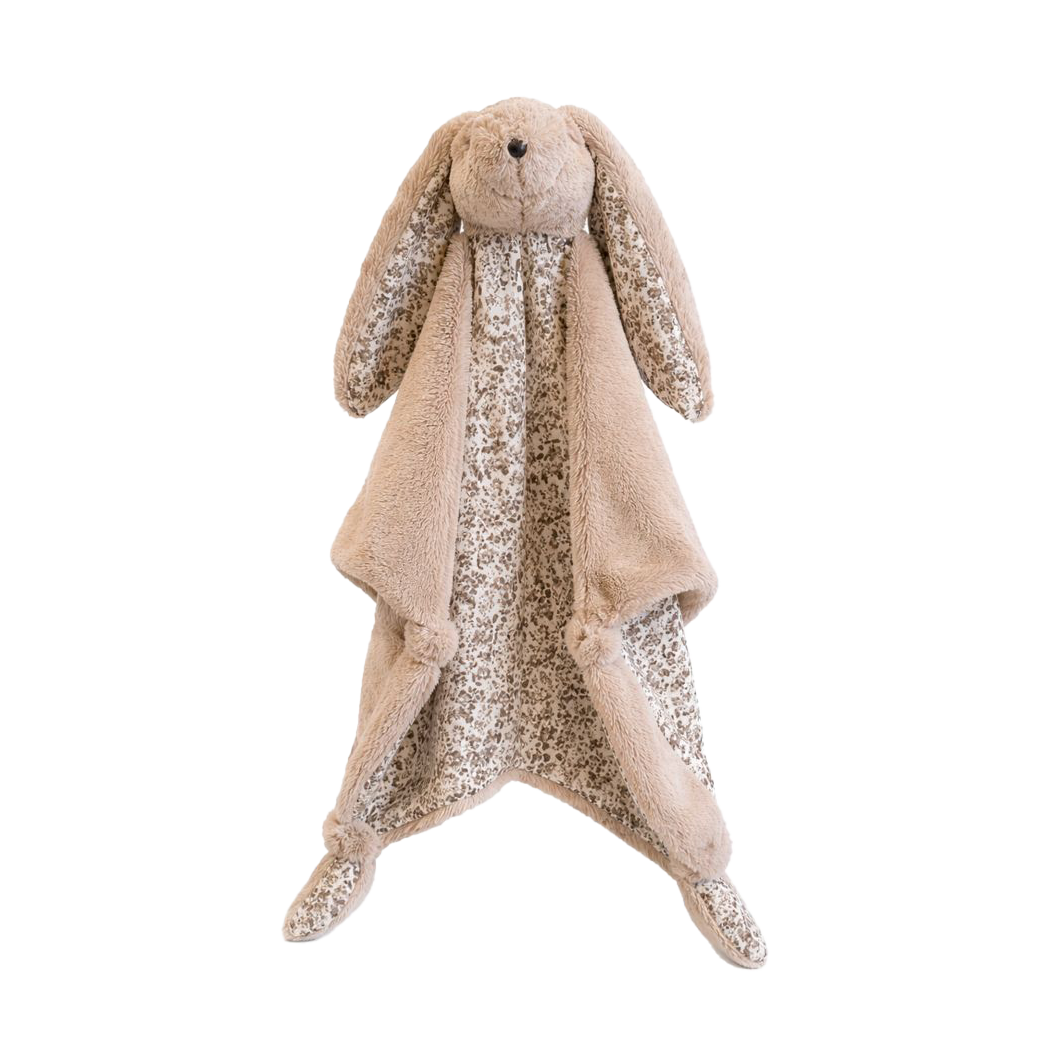 Alfie knitted bunny comforter