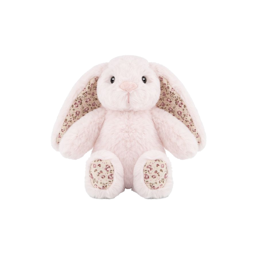 Littlefoot plush mini bunny floral pink