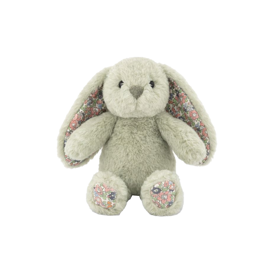 Littlefoot plush mini bunny floral jade