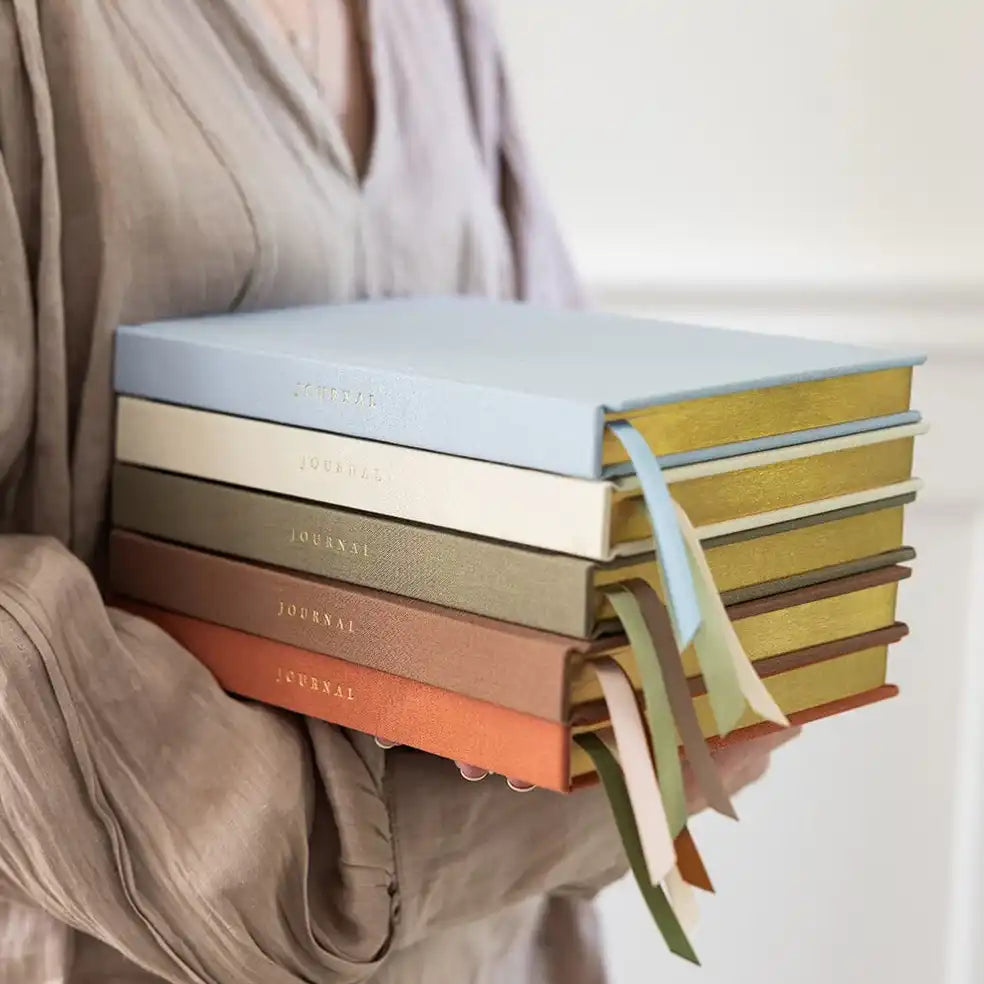 Linen bound journal green (bullet pages)