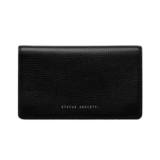 Living proof leather wallet black