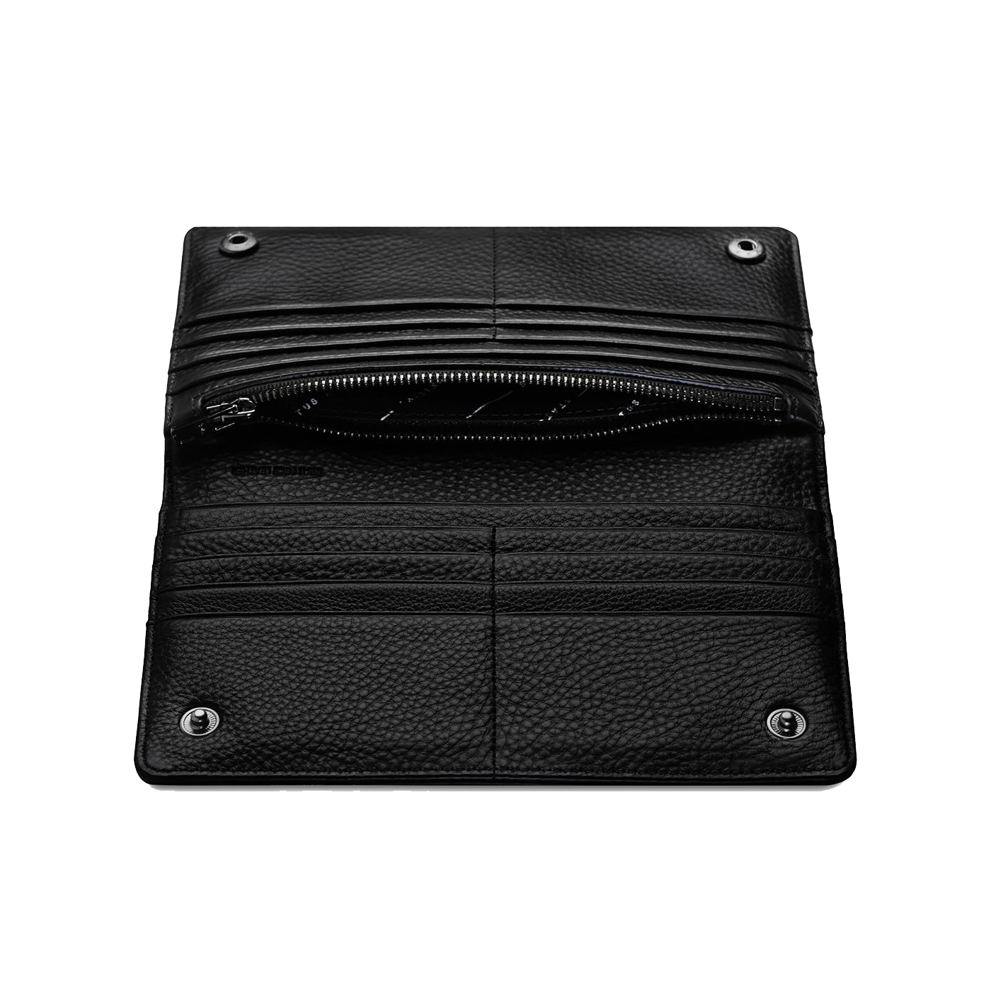 Living proof leather wallet black