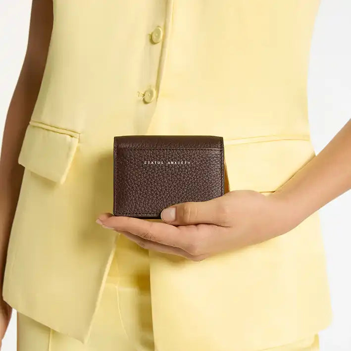 Lumen leather wallet cocoa