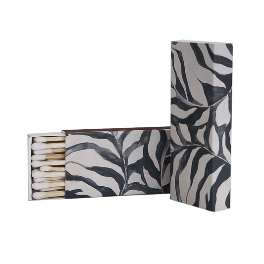 Monochrome box of white tip matches 10cm