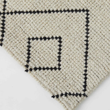 Weave Makalu wool cotton rug feather 200 x 300cm