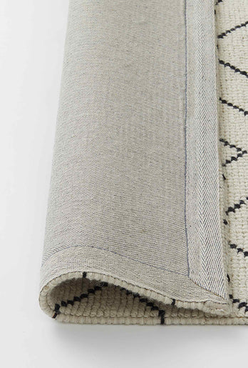 Weave Makalu wool cotton rug feather 200 x 300cm