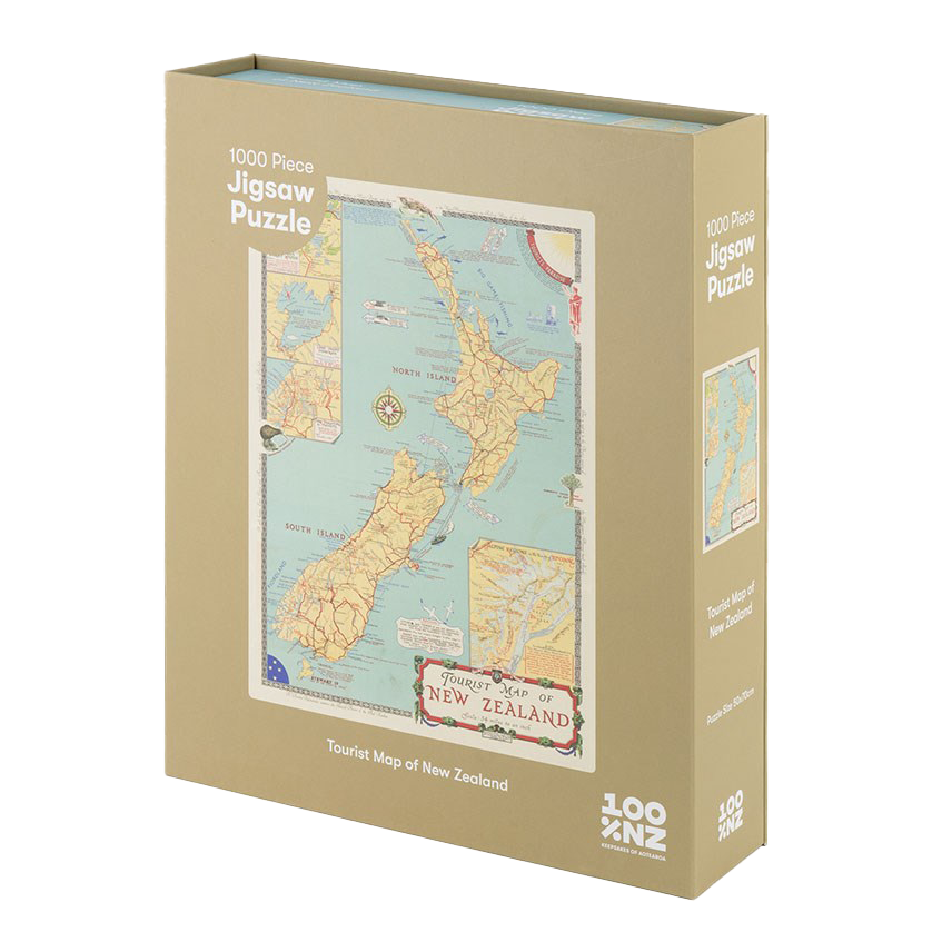 Map of NZ 1000-piece jigsaw puzzle