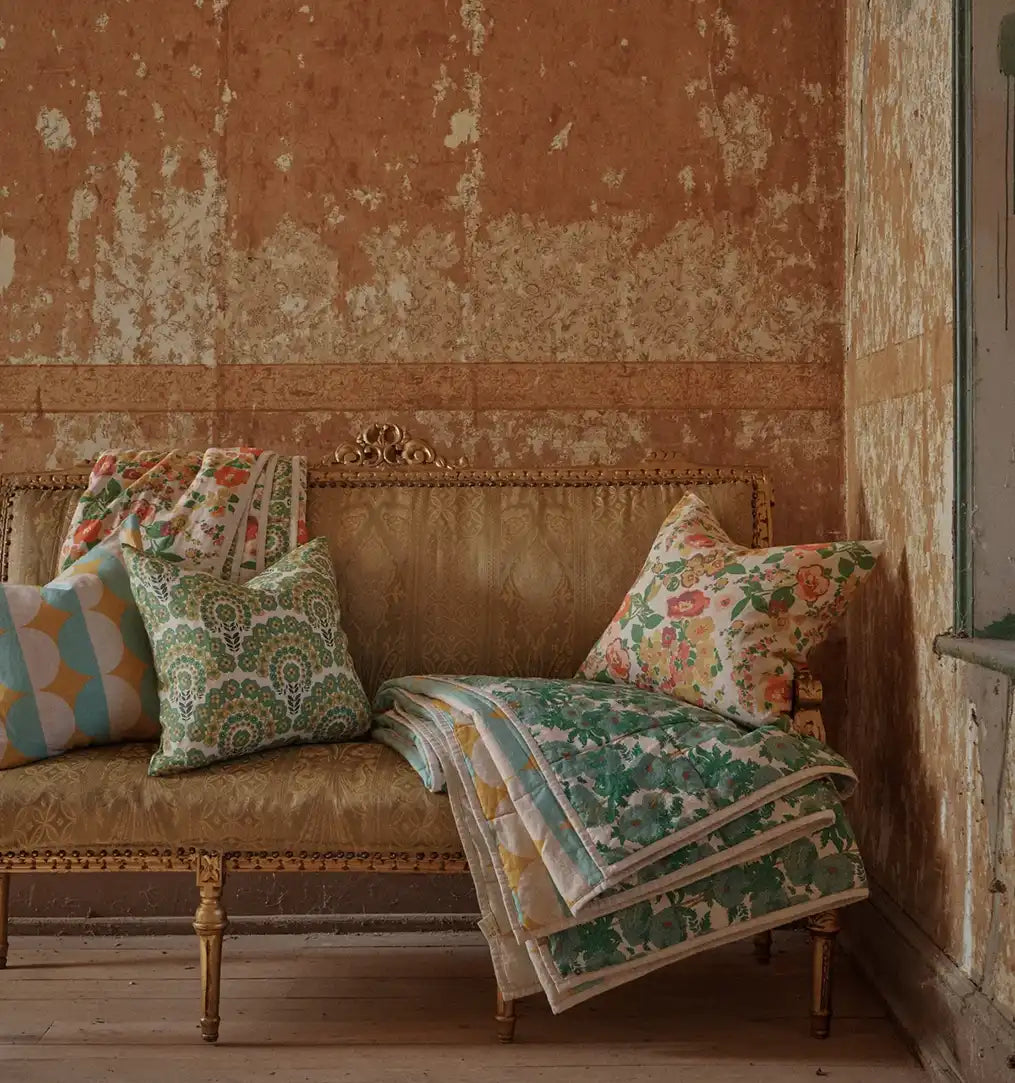 SOW Marianne floral linen cushion cover 50cm
