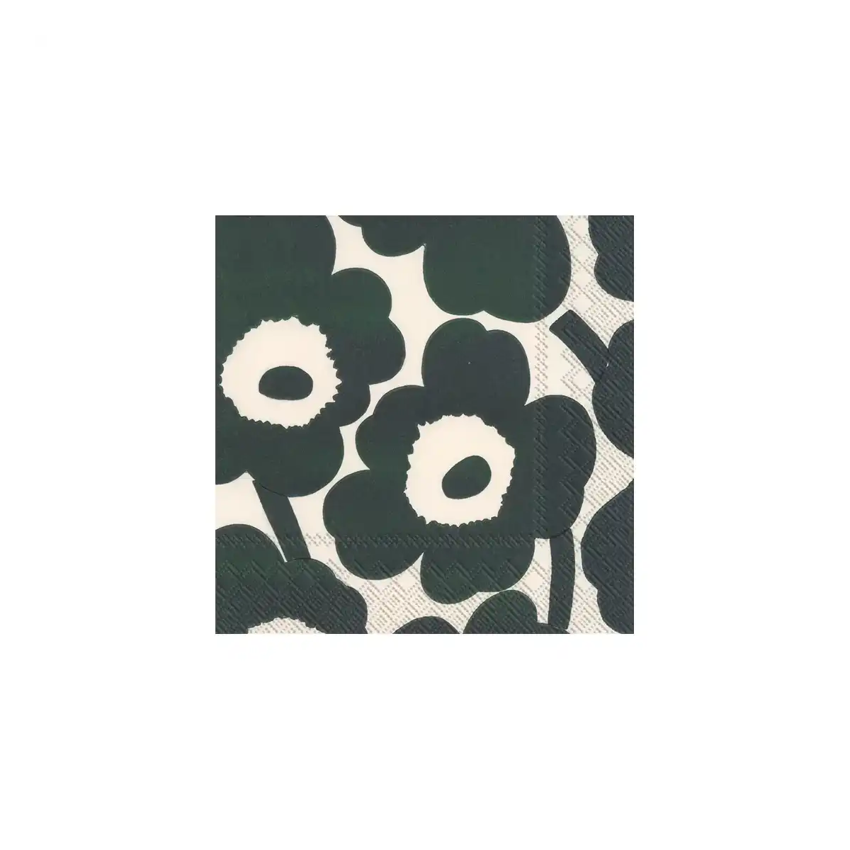Marimekko unikko cocktail paper napkins set of 20 green