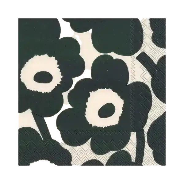 Marimekko unikko paper napkins set of 20 green