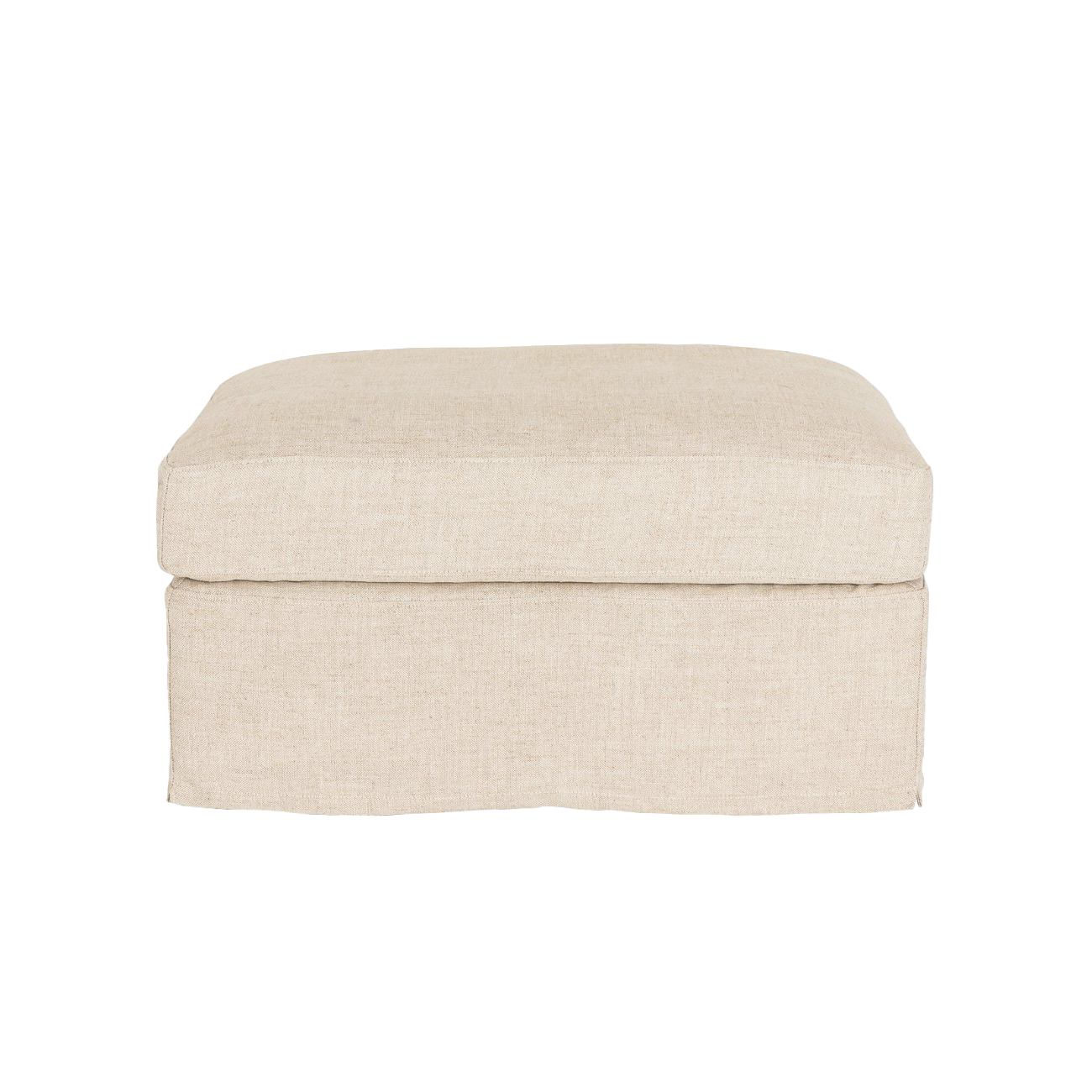 Melba linen ottoman salt & pepper