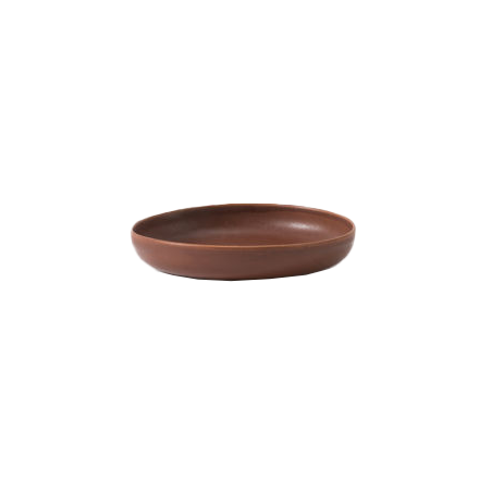 Milu ceramic serving bowl eggplant 21 x 3.5cm