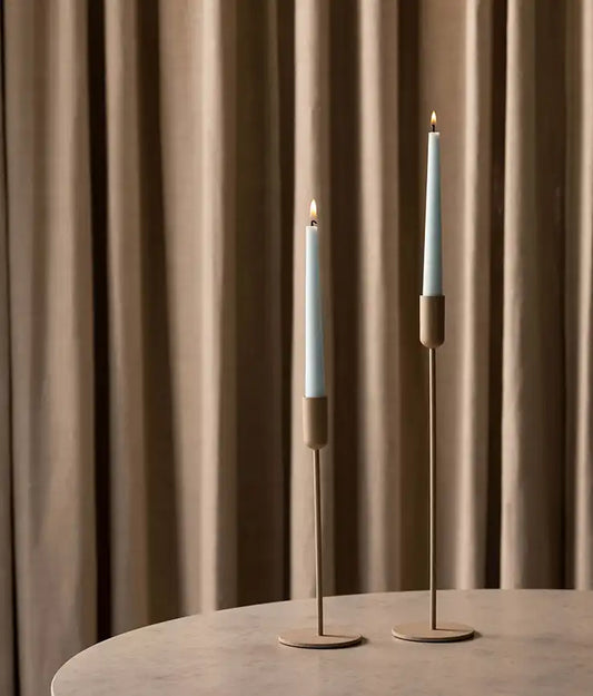 Mona candlestick latte 35cm
