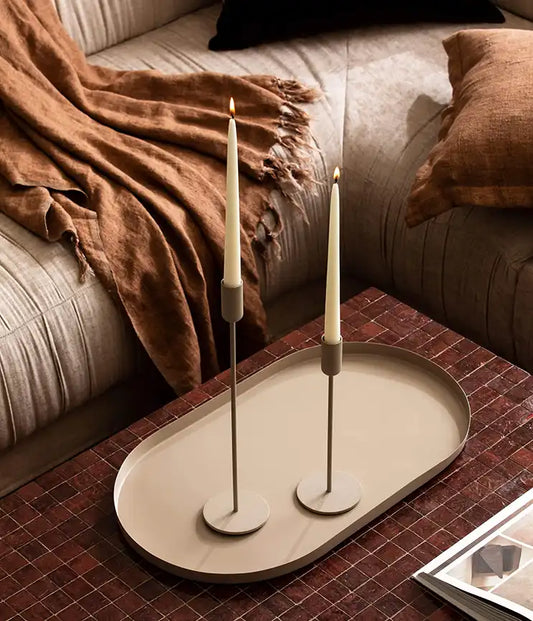 Mona candlestick latte 25cm