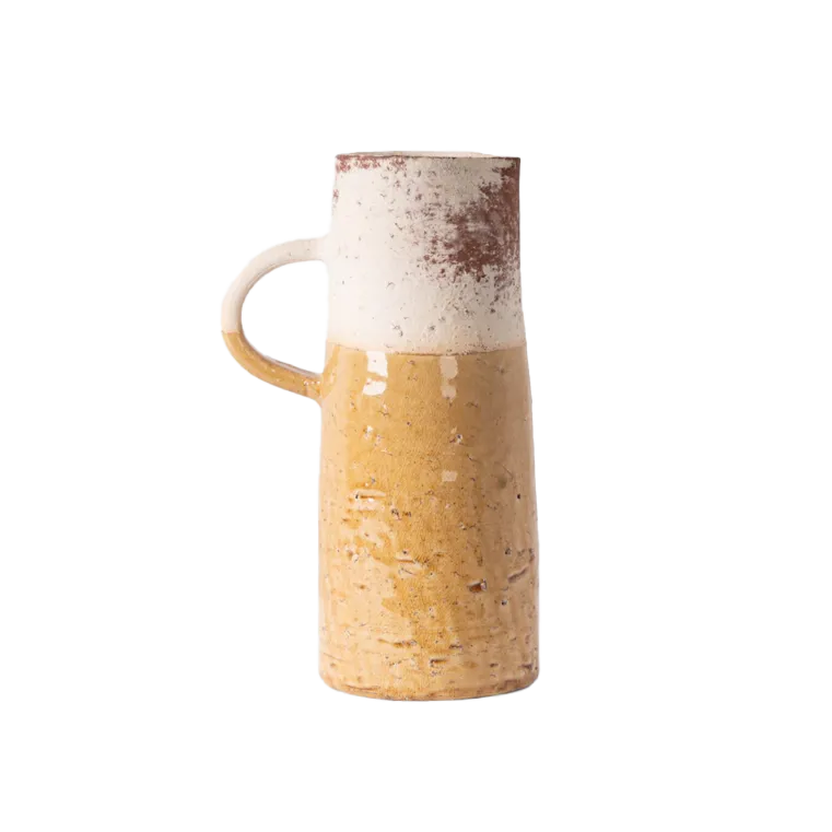 Monte terracotta jug 28cm mustard