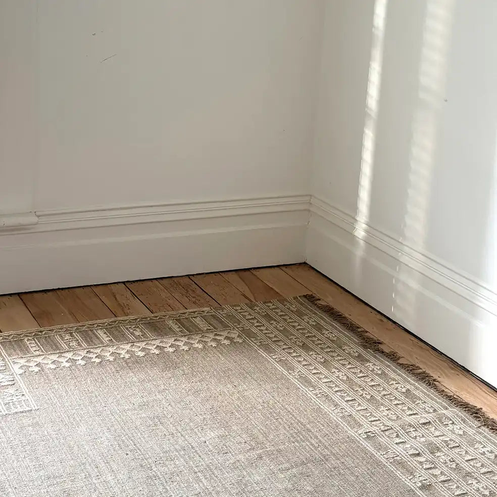 Mundara wool rug olive 180 x 120cm