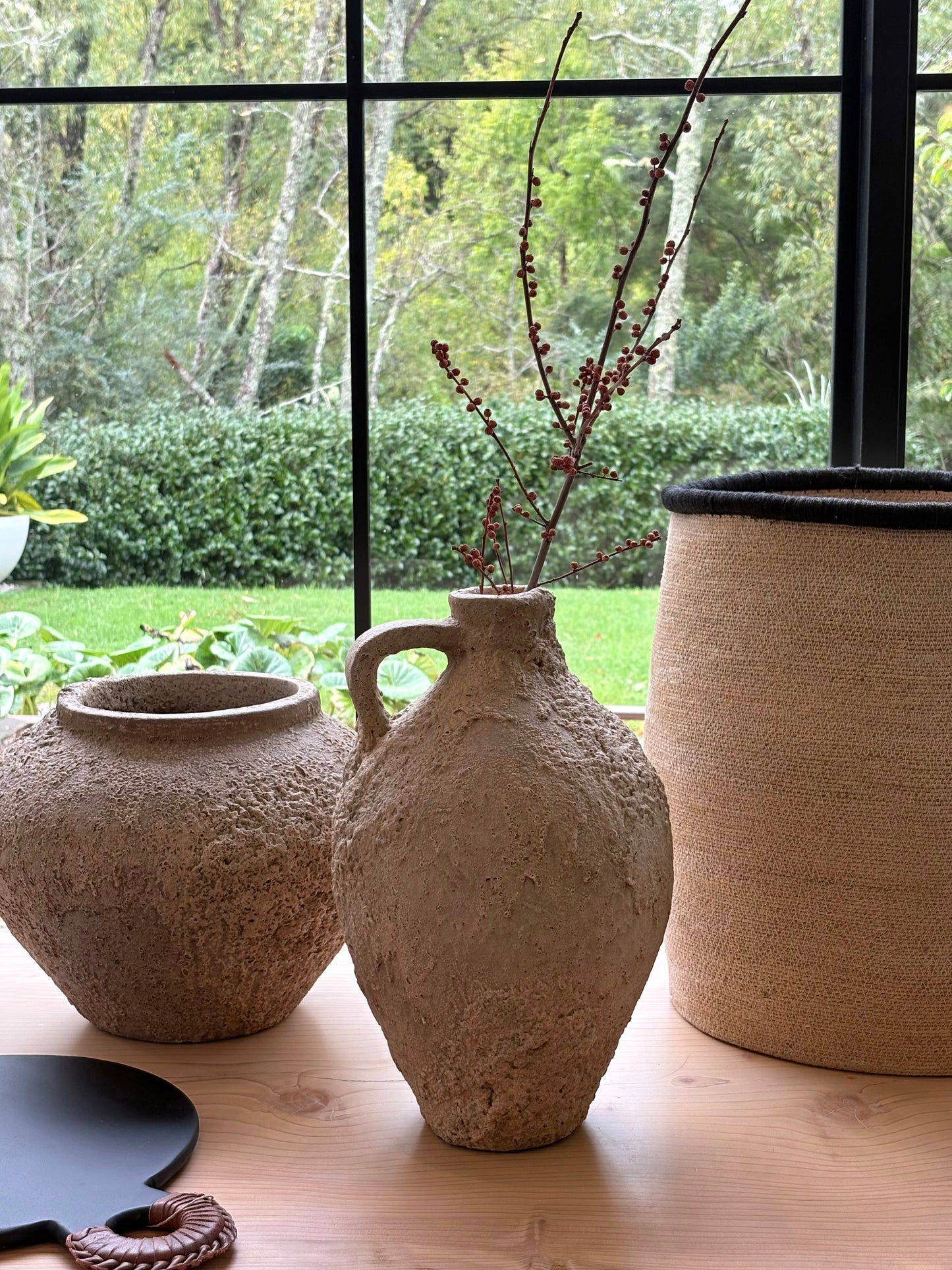 Muubs rustic trace terracotta jug 42cm