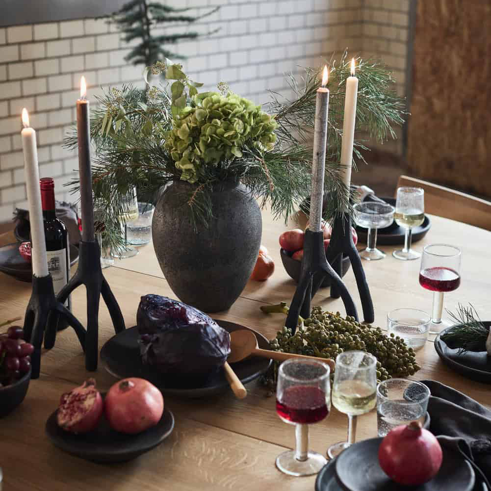 Muubs Yoro textured candles set of 4 Nordic Glow