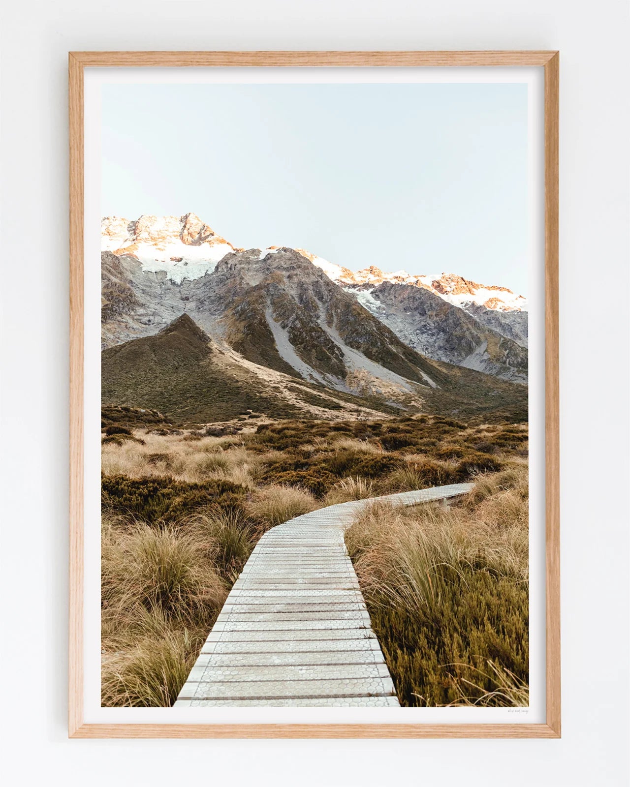 NZ Hooker Valley Trail photographic print