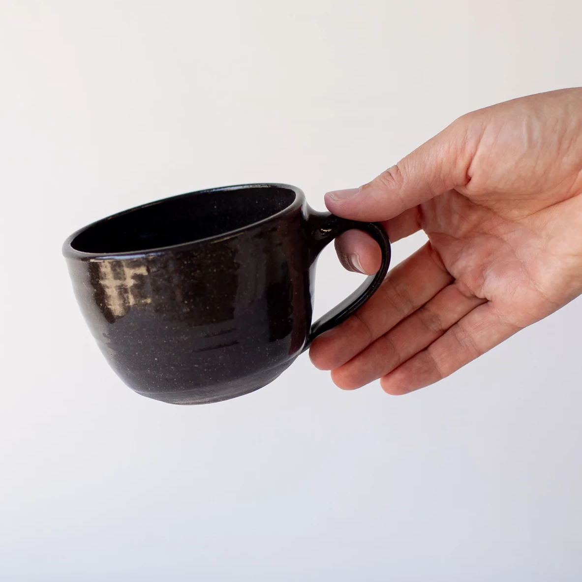 NZ made Lil Ceramics mug chocolate