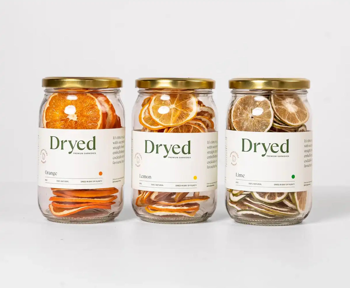NZ Dehydrated orange slices 65g jar