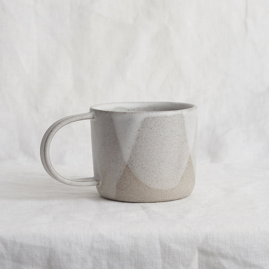 NZ made straight shaped mug natural wave