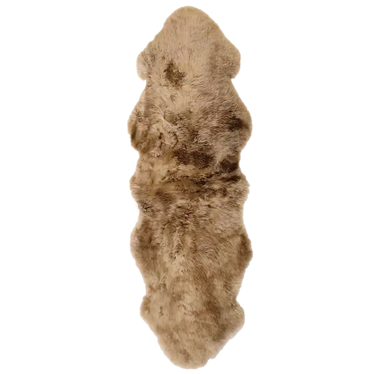NZ long wool sheepskin hide double 180cm long