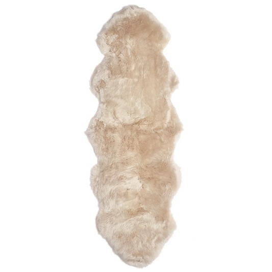 NZ long wool sheepskin hide double 180cm long