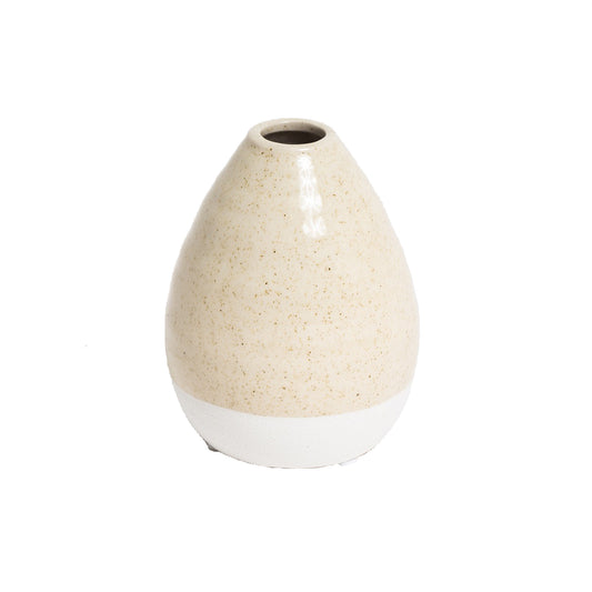 Ceramic marina vase natural