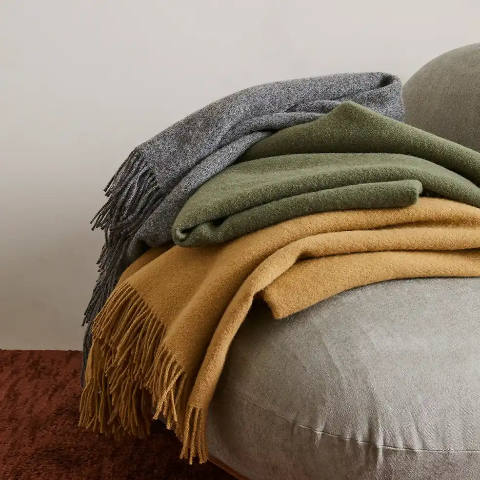 Nevis wool blanket nutmeg 130 x 200cm