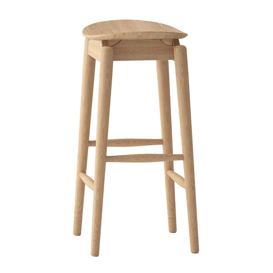 Nord solid oak bar stool natural 67cm