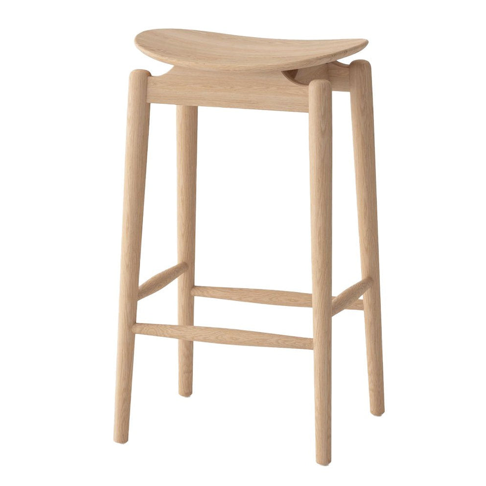 Nord solid oak bar stool natural 67cm