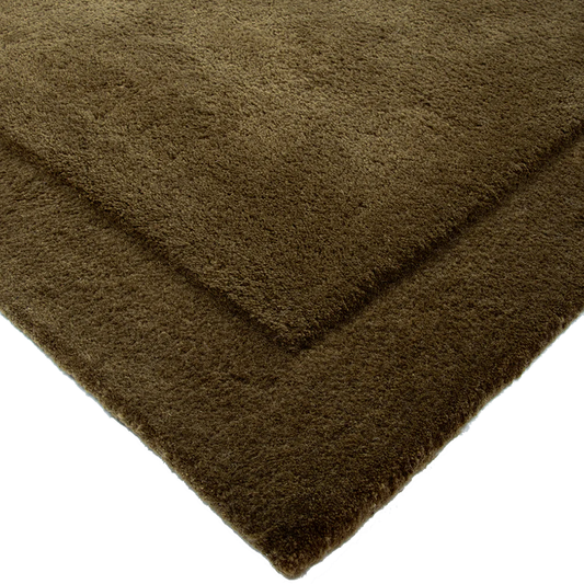Norfolk NZ wool floor rug olive