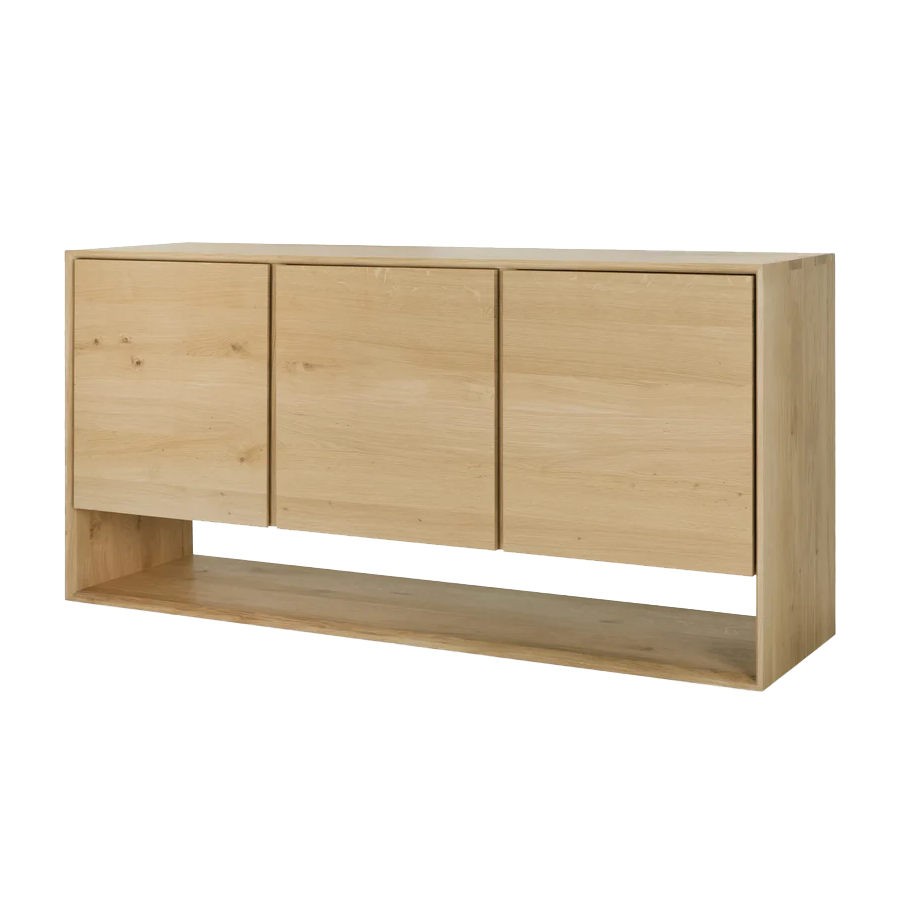 Oak Nordic 3-door sideboard 158cm