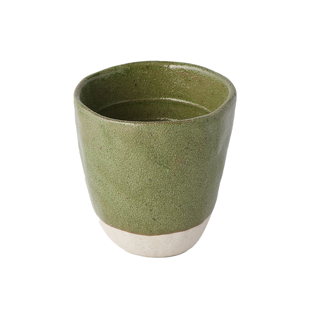 Organic shaped cup 275mls green