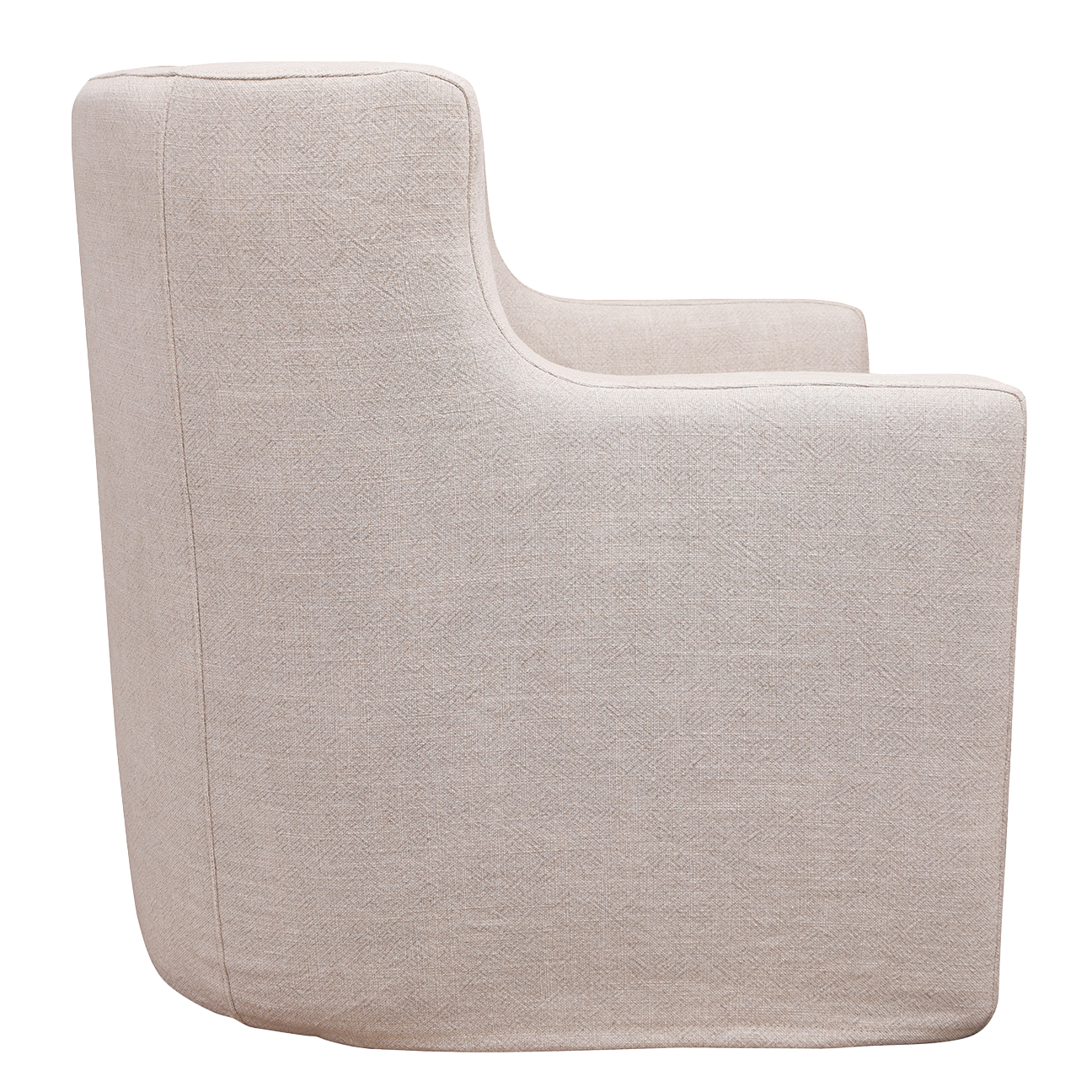 Oscar slipcover swivel armchair