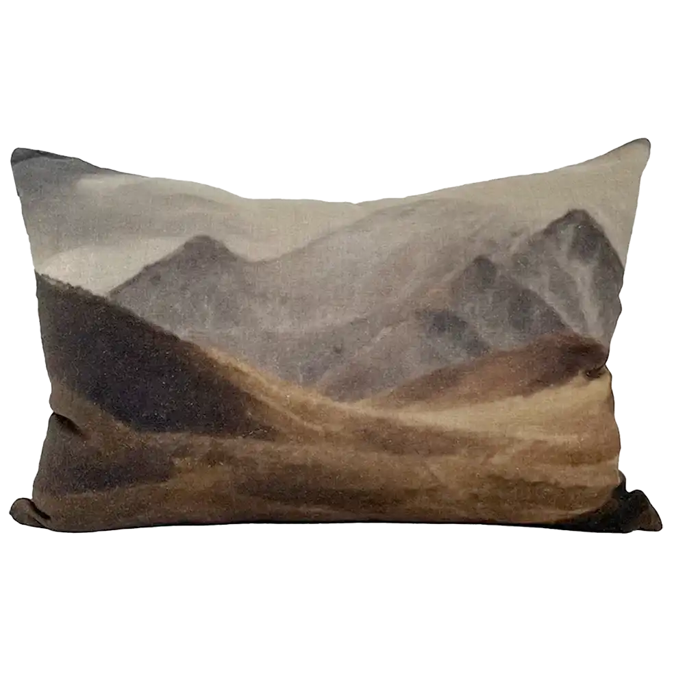Rustic landscape cushion cover 40 x 60cm