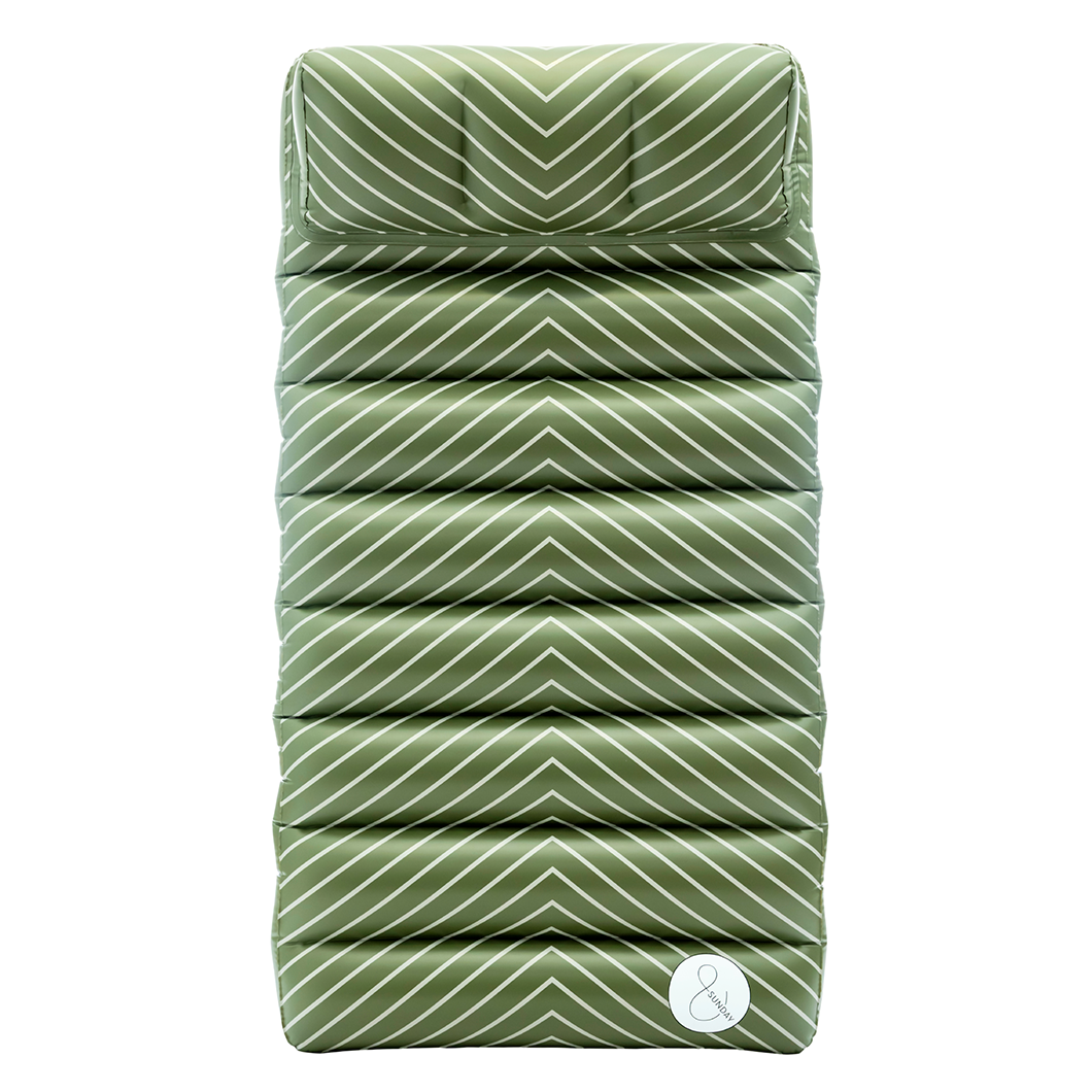 Oversized pool lilo 180cm olive