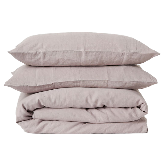 Linen duvet cover pansy