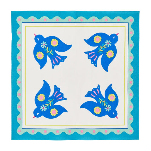 Fiesta bird paper napkins (20)