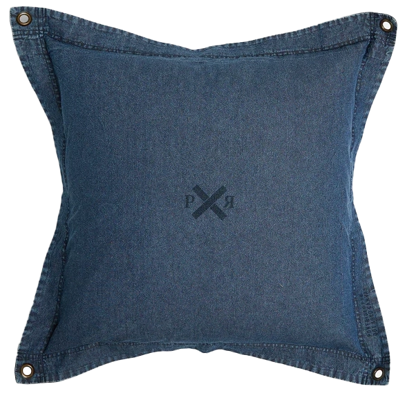 Pony Rider denim cushion cover 60cm