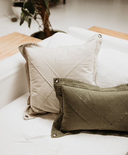 Pony Rider Lil Highlander X cushion cover 55 x 35cm khaki