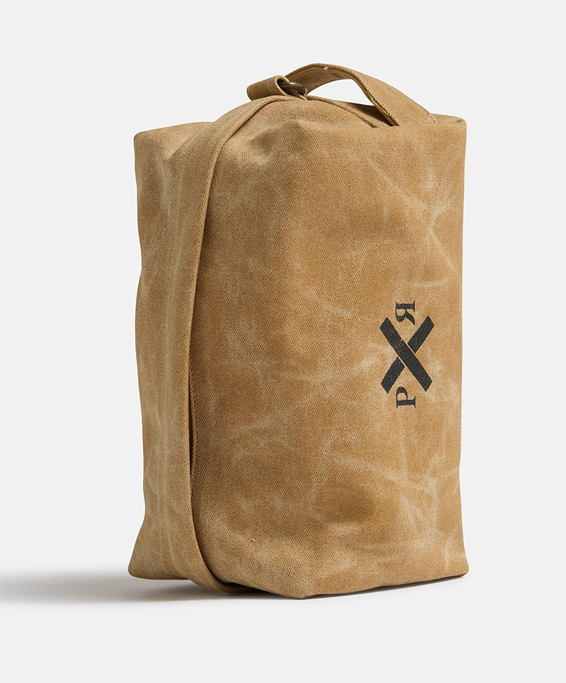 Pony Rider canvas toiletry bag clay
