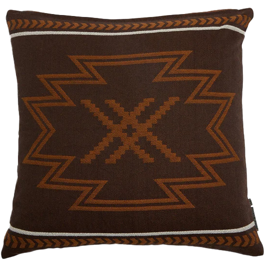 Pony Rider reversible seeker cushion cover 55cm coffee