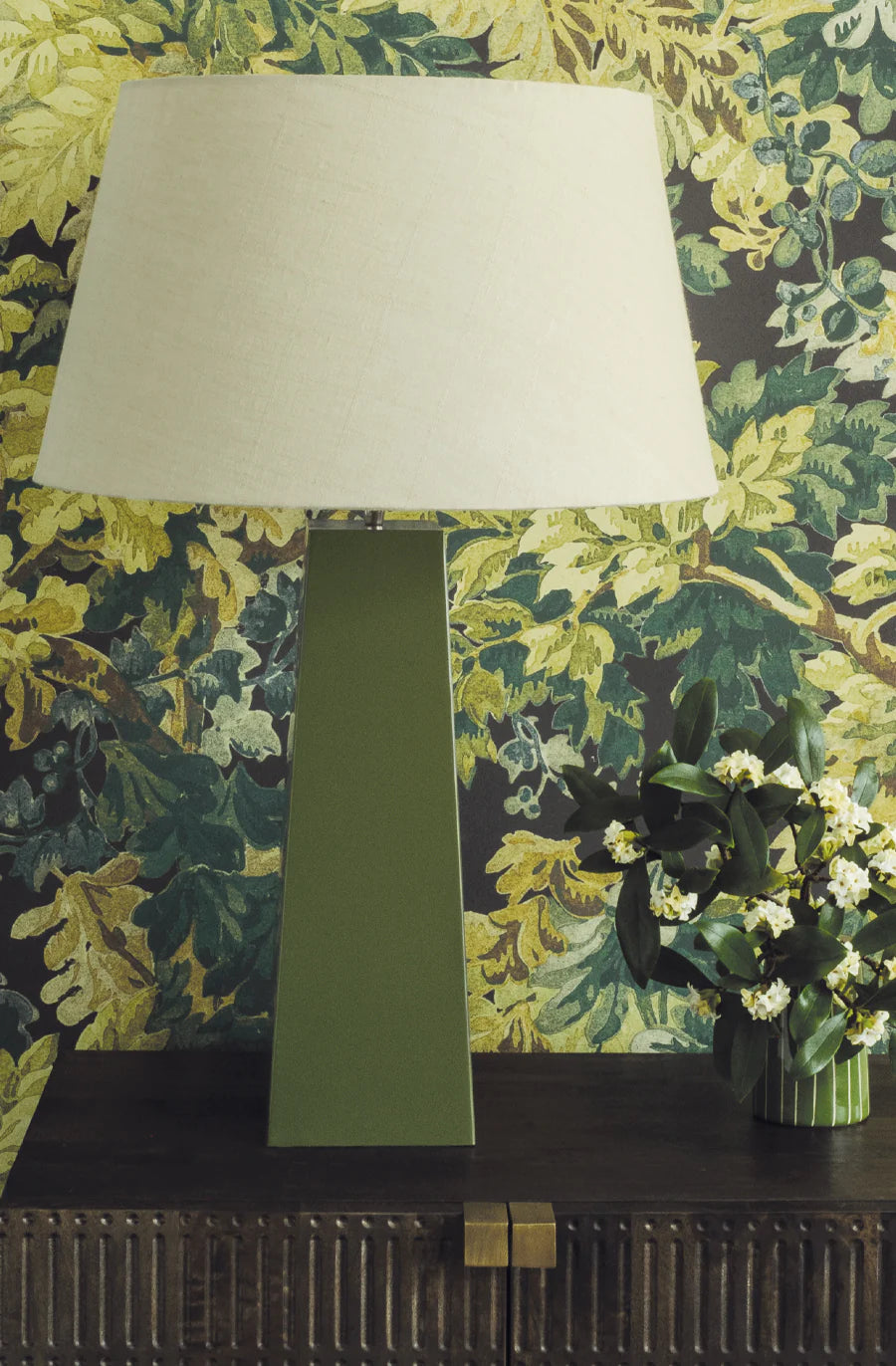 Quattro table lamp moss