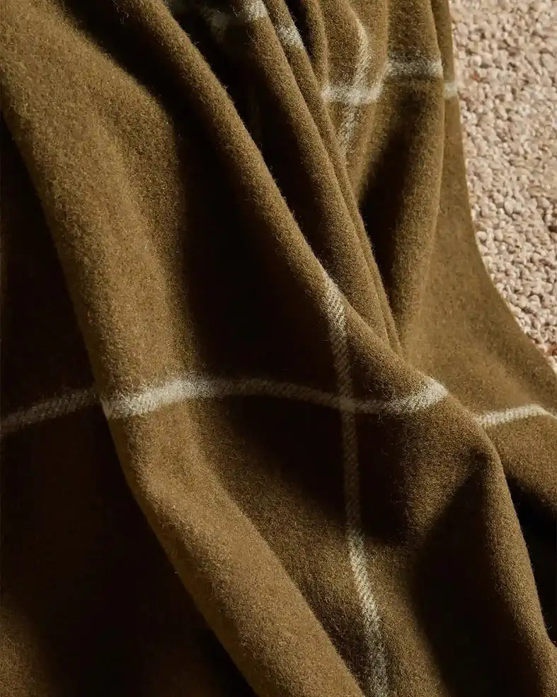 XL Ranfurly wool blanket kelp 140 x 240cm