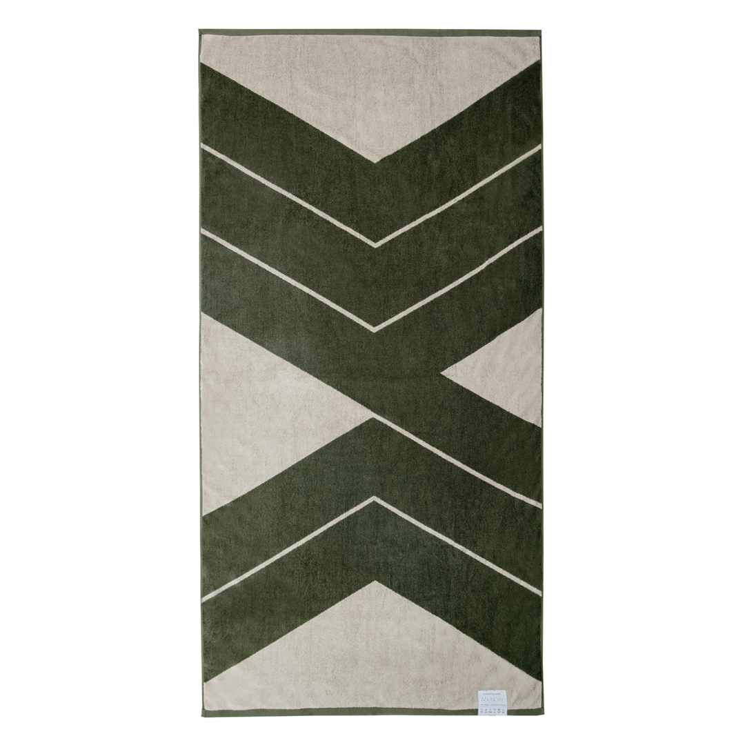 Ranger organic cotton beach towel fern