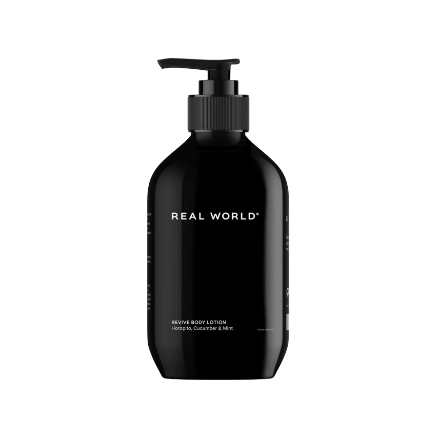 Real World natural body lotion 400ml black raspberry & vanilla