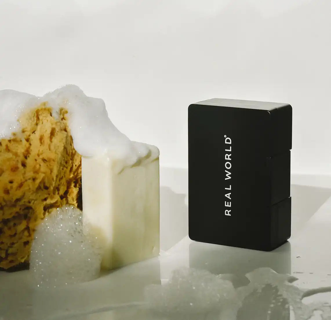 Real World travel soap with case mamaku & lavender